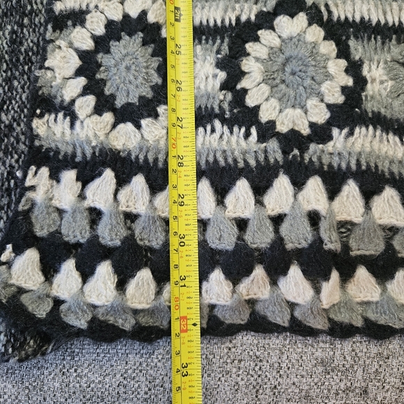 Baik Baik Honolulu Poncho Womens ONE SIZE NEW WITH TAGS ASPEN GREY/BLACK - Picture 7 of 9